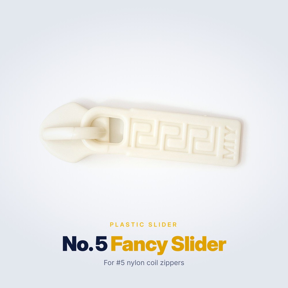 No. 5 plastic fancy slider