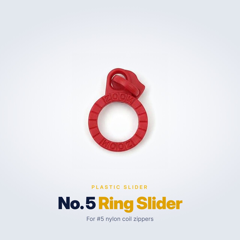 No. 5 plastic ring slider