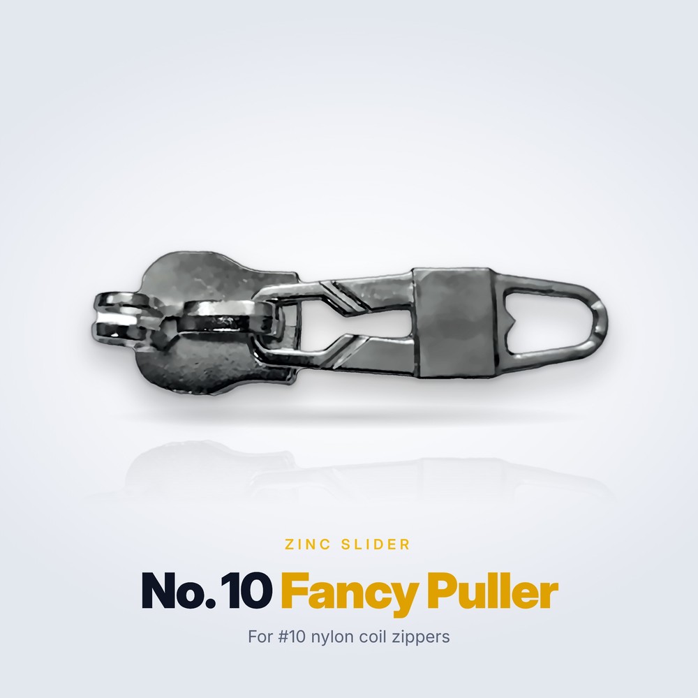 No. 10 zinc alloy slider, Fancy Puller