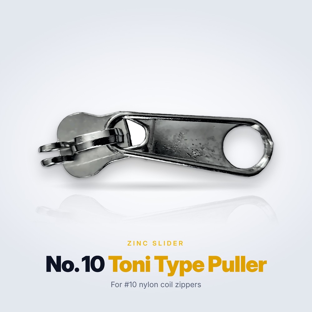 No. 10 zinc alloy slider, Toni Type Puller
