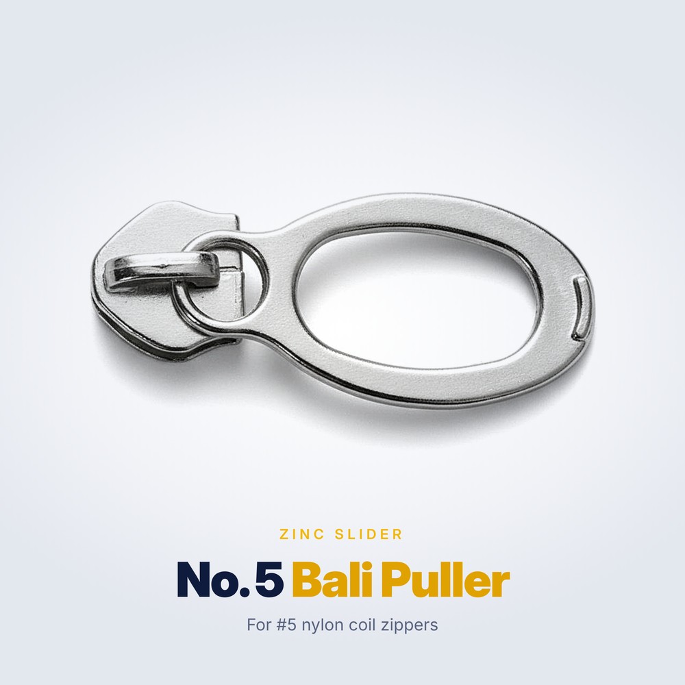 No. 5 zinc alloy slider with bali puller