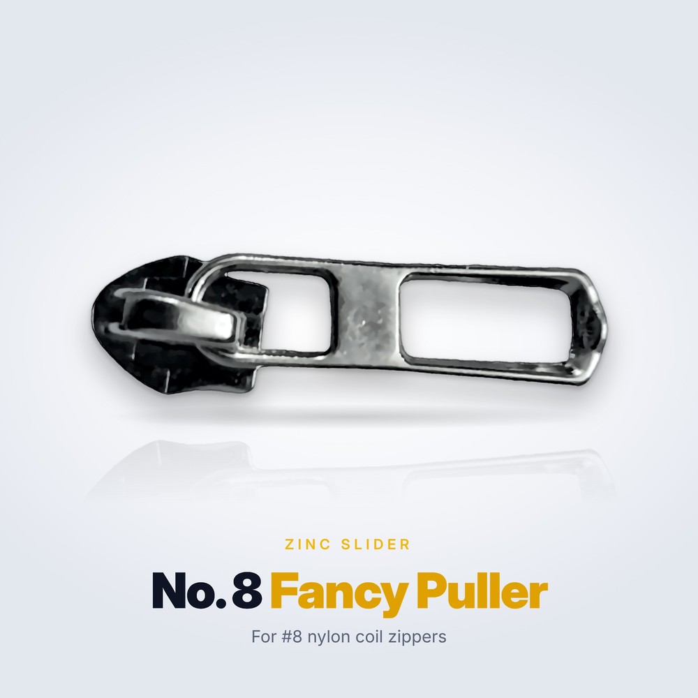 No. 8 zinc alloy slider, Fancy Puller (Style 2)