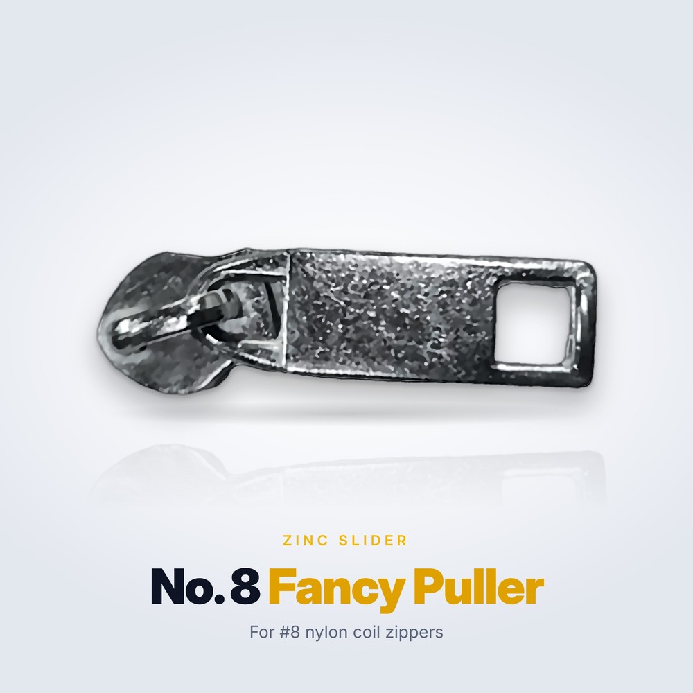 No. 8 zinc alloy slider, Fancy Puller (Style 3)