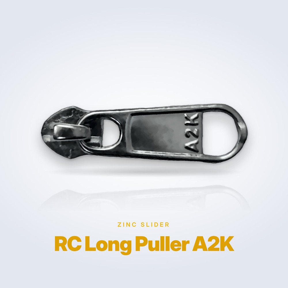 No. 8 zinc alloy slider, RC Long Puller A2K